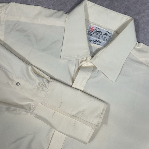 Turnbull & Asser Yellow‎ Dress Shirt 17 - 43 Cm French Cuff Excellent Condition - Picture 1 of 7